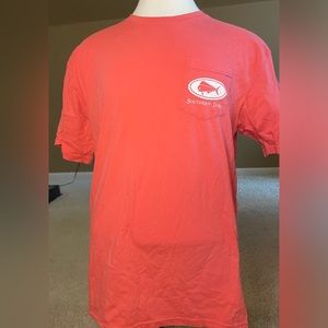 Large Southern lure classic Pink Tshirt with big design on back.